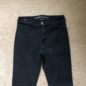 SALE AEO Black Stretchy Skinny Hi-Rise Jegging